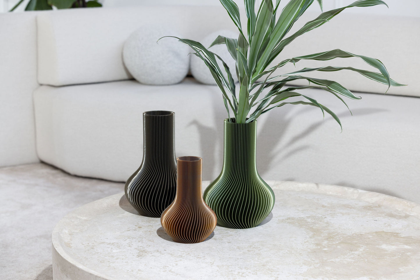 Mocha Coloured 3D Tear Drop