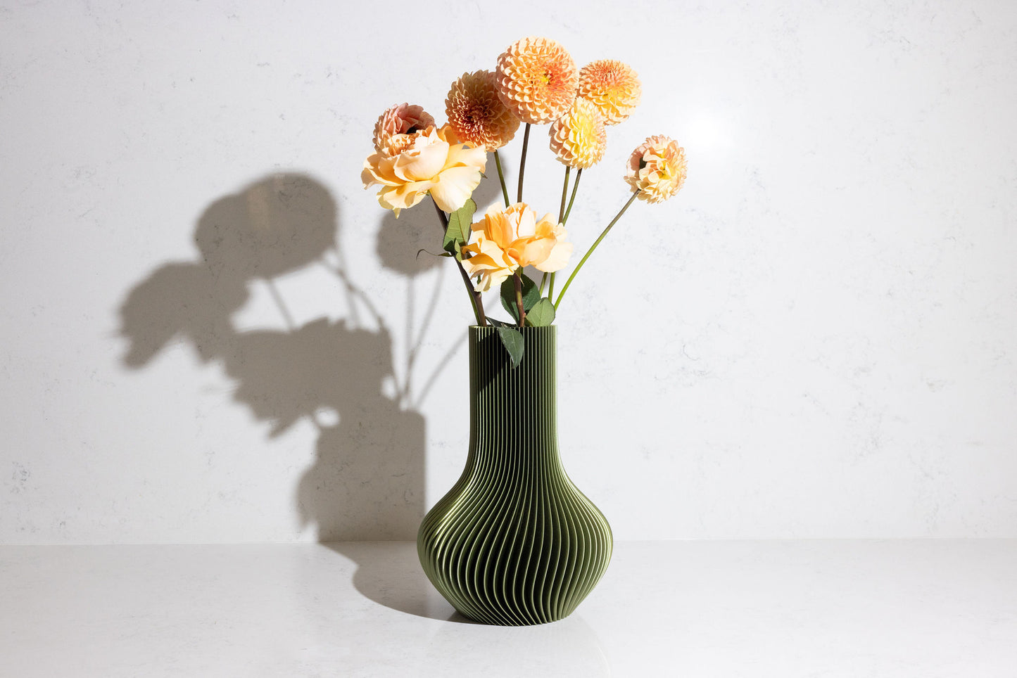 Moss Green Coloured 3D Tear Drop