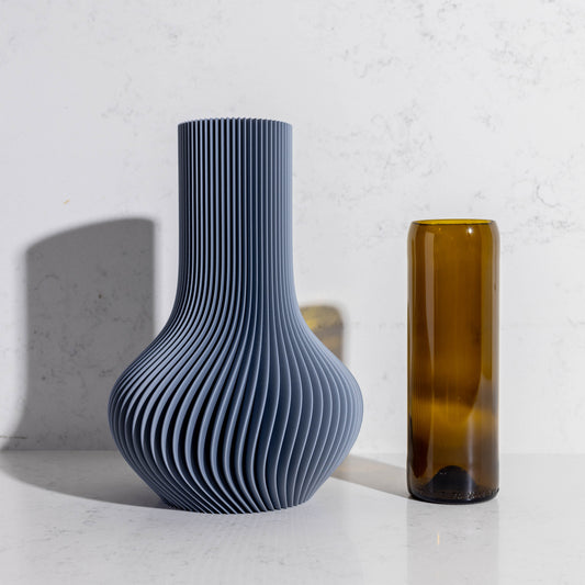 Blue Silver Coloured 3D Tear Drop