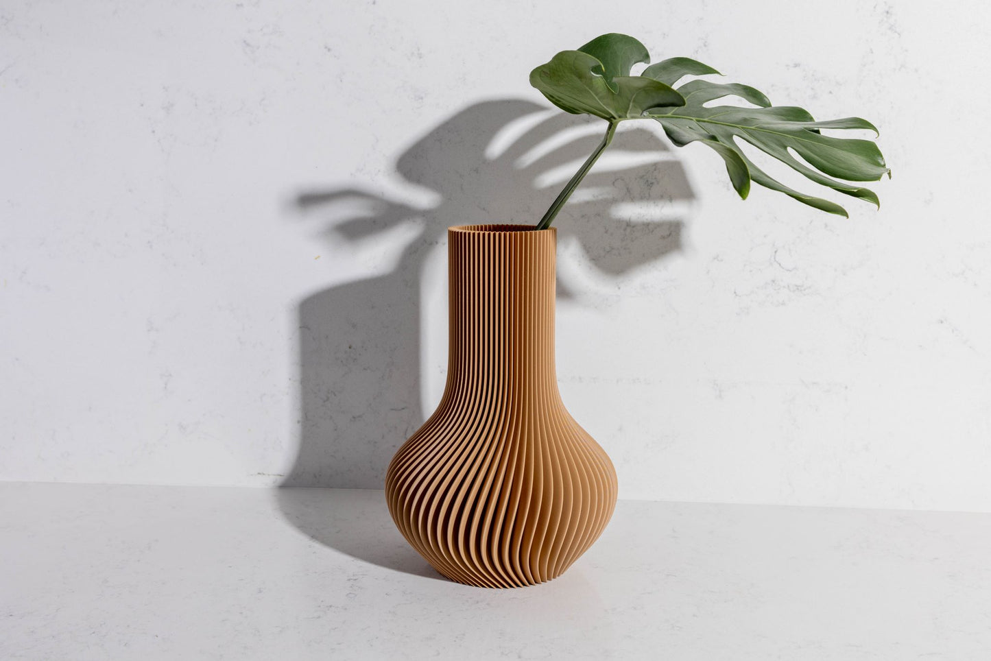 Wood Coloured 3D Tear Drop