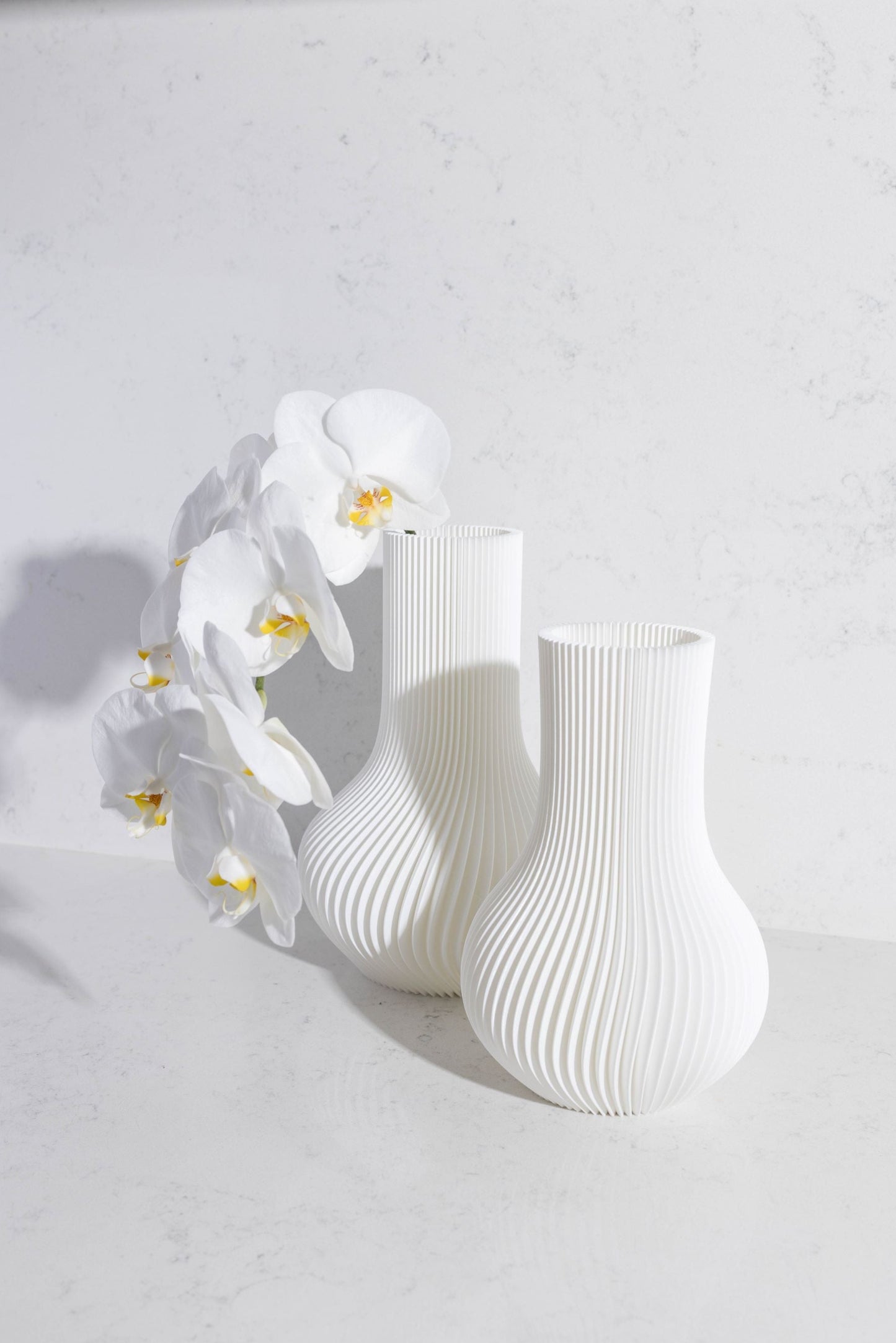 White Coloured 3D Tear Drop