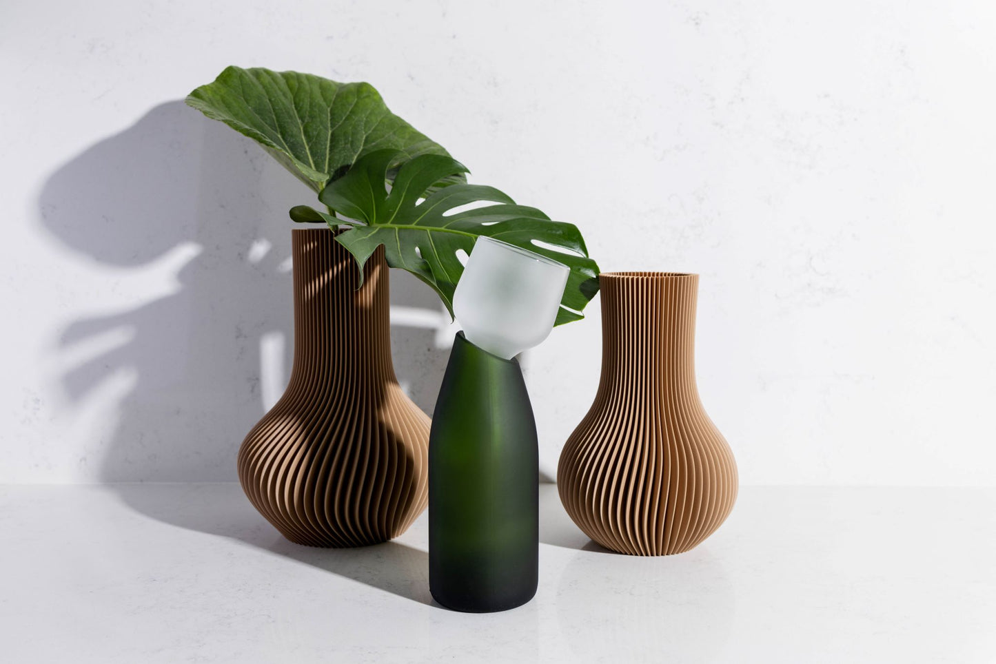 Wood Coloured 3D Tear Drop