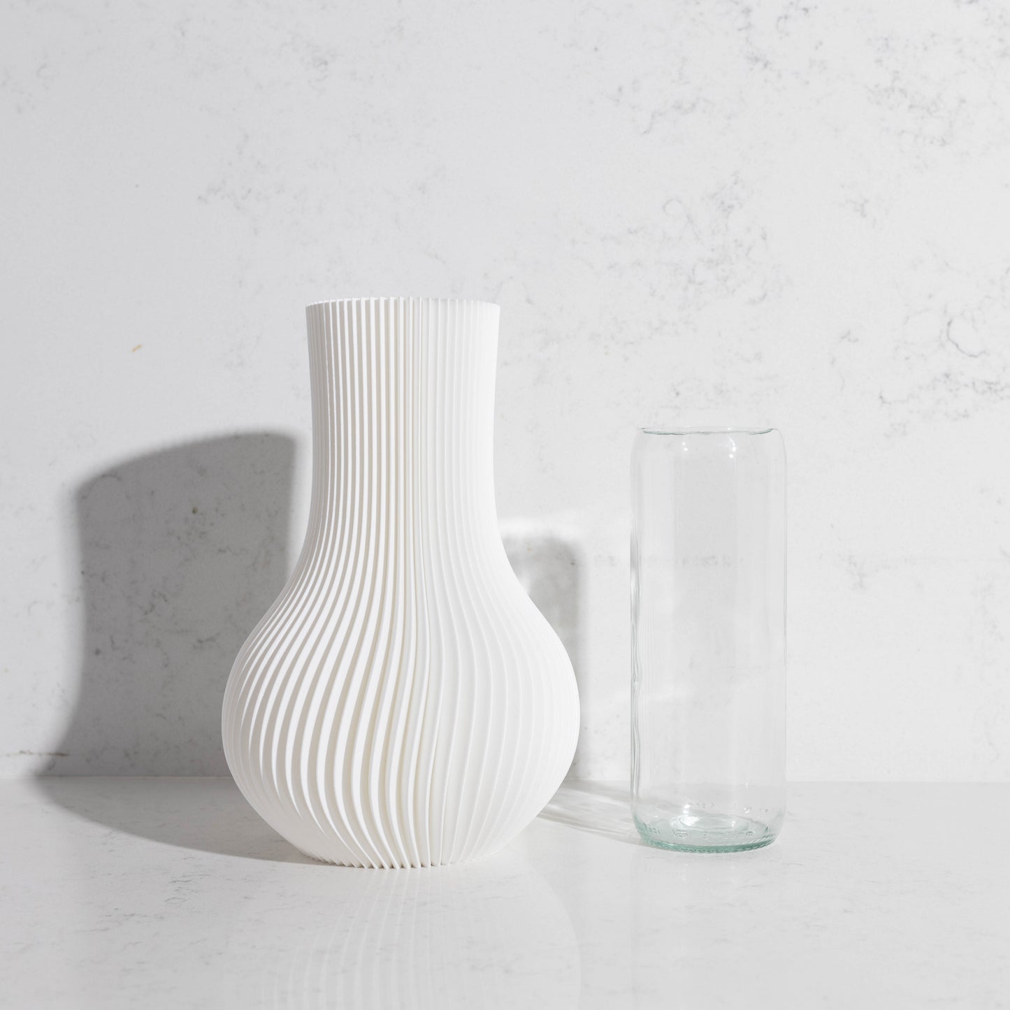 White Coloured 3D Tear Drop