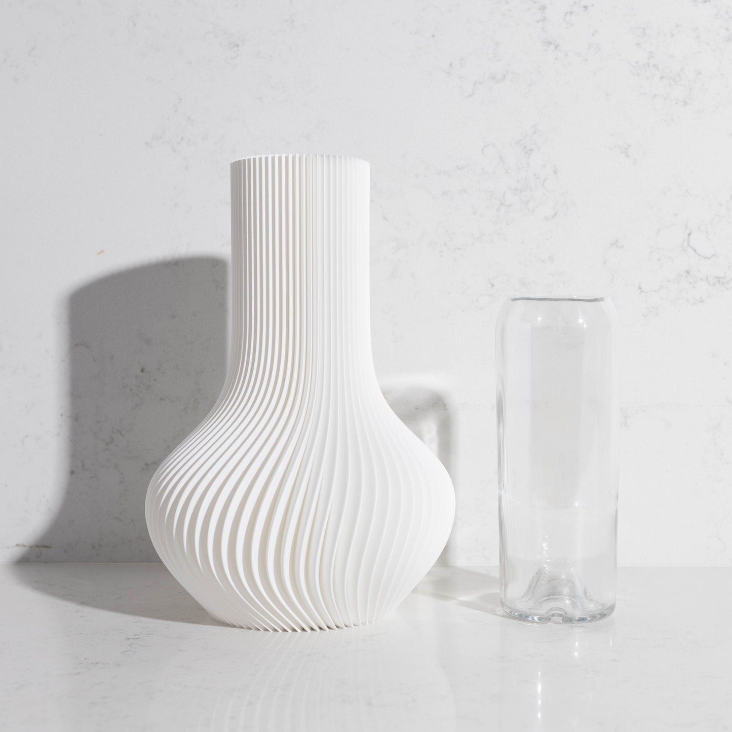 White Coloured 3D Tear Drop